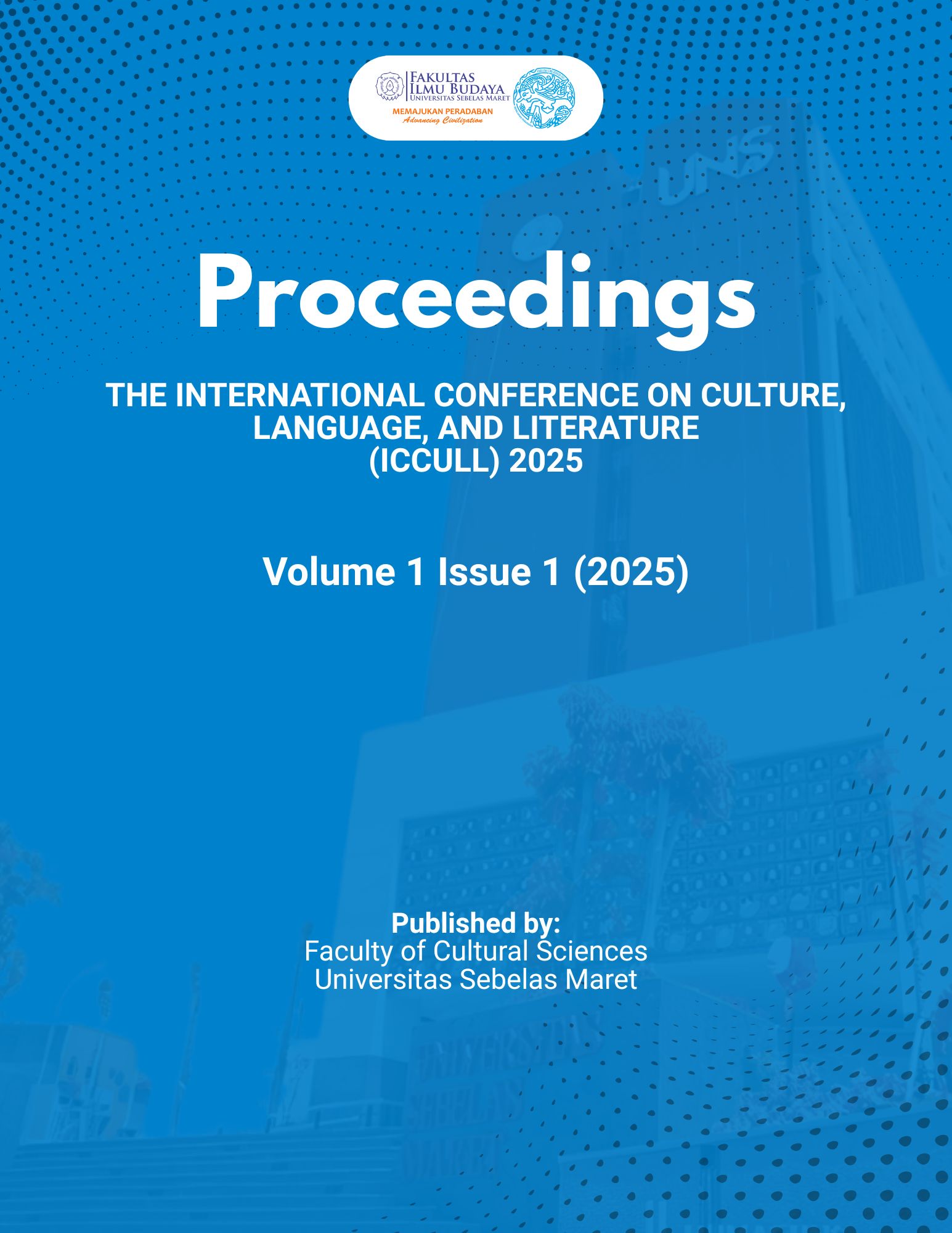 					View Vol. 1 No. 1 (2025): Proceedings of The International Conference on Culture, Language, and Literature (ICCuLL) 2025
				